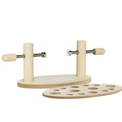 Panduro Hobby Kul- och äggmålare av trä med oval bas och hållare – 25×15×12 cm | Trä