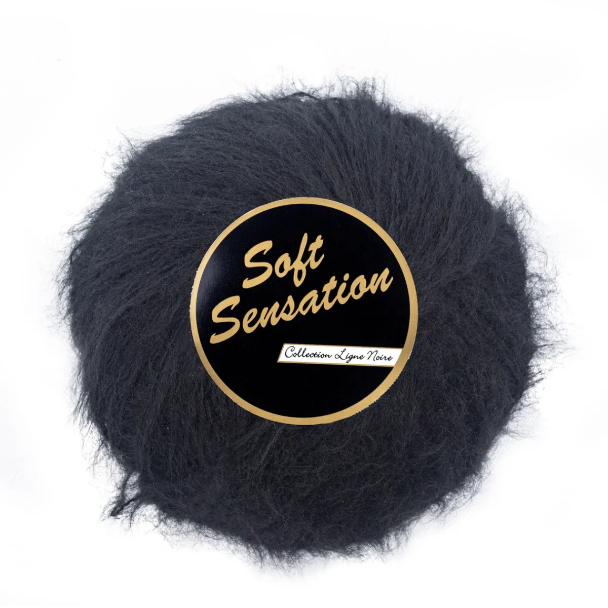 Lammy yarn Lammy Garn Soft Sensation 25g svart 1 | Akrylgarn