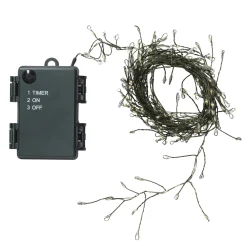 Panduro Hobby LED ljusslinga grön, 2 meter lång med hela 200 små LED-lampor som går att rikta / justera