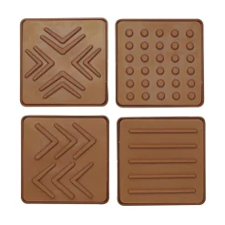 Panduro Hobby 4 lerstämplar för keramiklera & lufttorkande lera, 4 olika motiv à 6×6 cm | Verktyg & Tillbehör