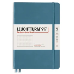 LEUCHTTURM1917 Notebook A5 Dotted Stone Blue – Hardcover | Notebooks