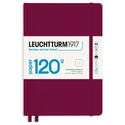 LEUCHTTURM1917 Notebook A5 Dotted 120g Port Red – Hardcover | Notebooks