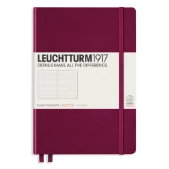 LEUCHTTURM1917 Notebook A5 Dotted Port Red – Hardcover | Notebooks