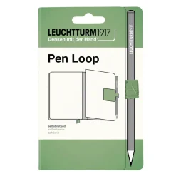 LEUCHTTURM1917 Pen Loop – grågrön självhäftande pennhållare till anteckningsböcker | Tillbehör & Refill