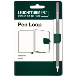 LEUCHTTURM1917 Pen Loop – skogsgrön självhäftande pennhållare till anteckningsböcker | Tillbehör & Refill