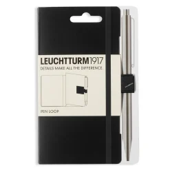 LEUCHTTURM1917 Pen Loop – svart självhäftande pennhållare till anteckningsböcker