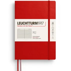 LEUCHTTURM1917 Ruled Notebook A5 Cherry – Softcover