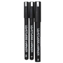 Panduro Limitless Limitless Marker Chrome Set – 3 kromfärgade pennor med Ø0,4 / 1 / 2,5 mm spets | Tuschpennor & Markers