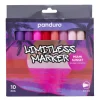 Panduro Limitless Limitless Markers Miami Sunset Set 10 – akrylpennor i tropiska nyanser av solnedgång