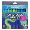Panduro Limitless Limitless Markers Seven Seas Set 10 – akrylpennor i havets nyanser av blått & grönt