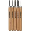 Panduro Hobby Linoleumknivar 5-pack, skärverktyg med olika klingor för linoleum. Längd 13,5 cm