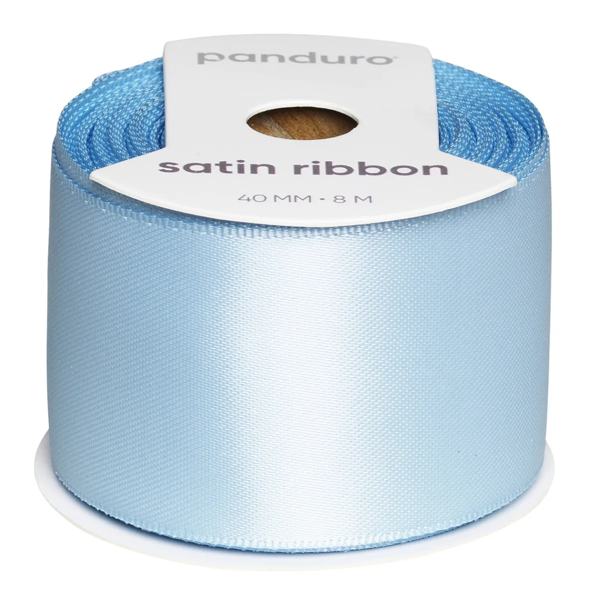 Panduro Hobby Ljusblått satinband – 40 mm brett och 8 meter långt | Satinband
