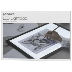 Panduro Hobby Ljusbord A3 med 42×30 cm belyst arbetsyta, 3 anpassade ljusstyrkor