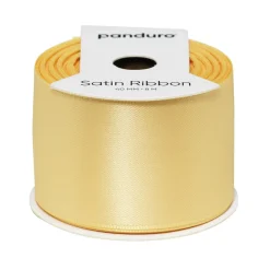 Panduro Hobby Ljusgult satinband – 40 mm brett och 8 meter långt