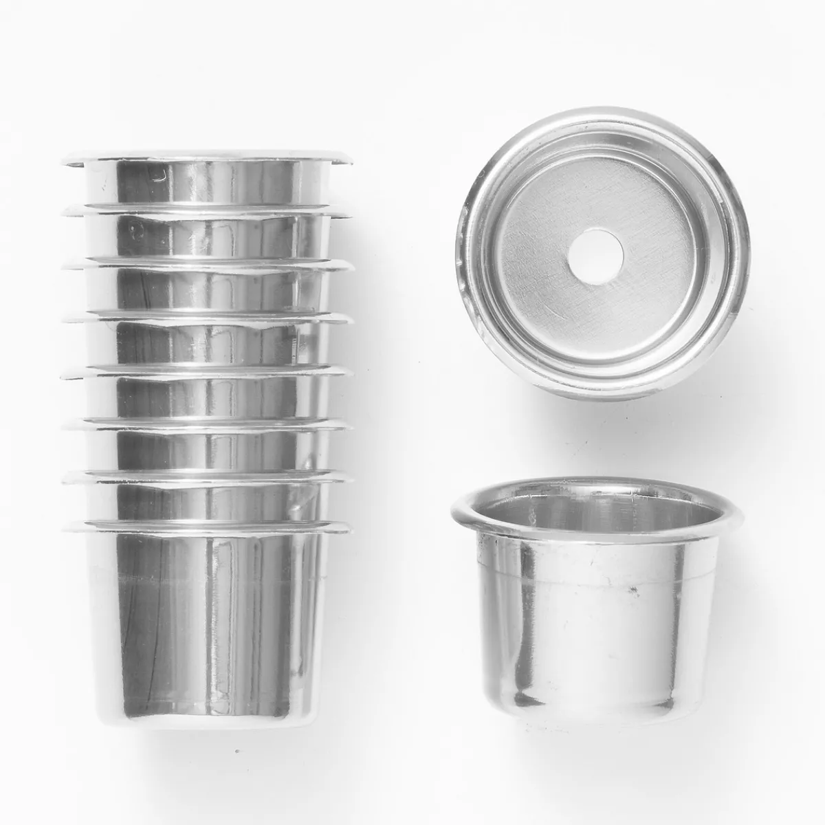 Panduro Hobby Ljushylsor, tennfärgade. Ø23 mm, H.20 mm (antikljus), tillverkade av aluminium