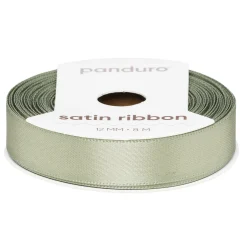 Panduro Hobby Ljust khakifärgat satinband – 12 mm brett och 8 meter långt | Satinband