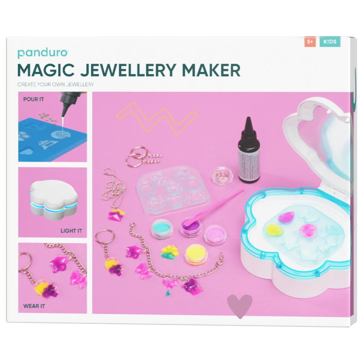 Barn Panduro Hobby Magic Jewellery Maker – tillverka vackra smycken, nyckelringar och charms!