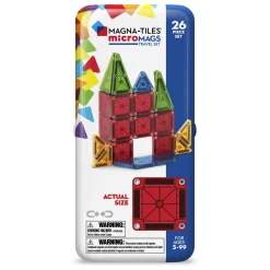 Barn MagnaTiles Magna-Tiles Micromags Travel Set, 26 bitar i mindre storlek