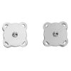 Panduro Hobby Magnetlås av metall 2-pack, silverfärgade, 1,8×1,8 cm