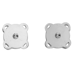Panduro Hobby Magnetlås av metall 2-pack, silverfärgade, 1,8×1,8 cm