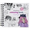 Panduro Hobby Manga målarbok – 15×15 cm, 64 enkelsidigt tryckta ark, 120 g/m²
