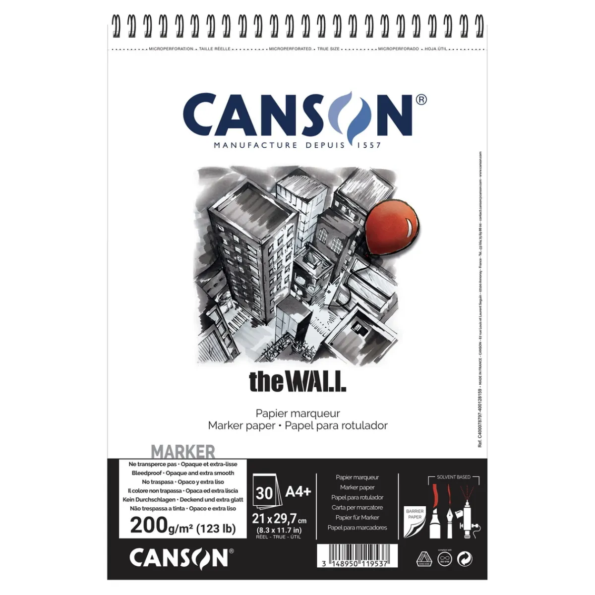 Canson Markerblock The Wall A4 | Block