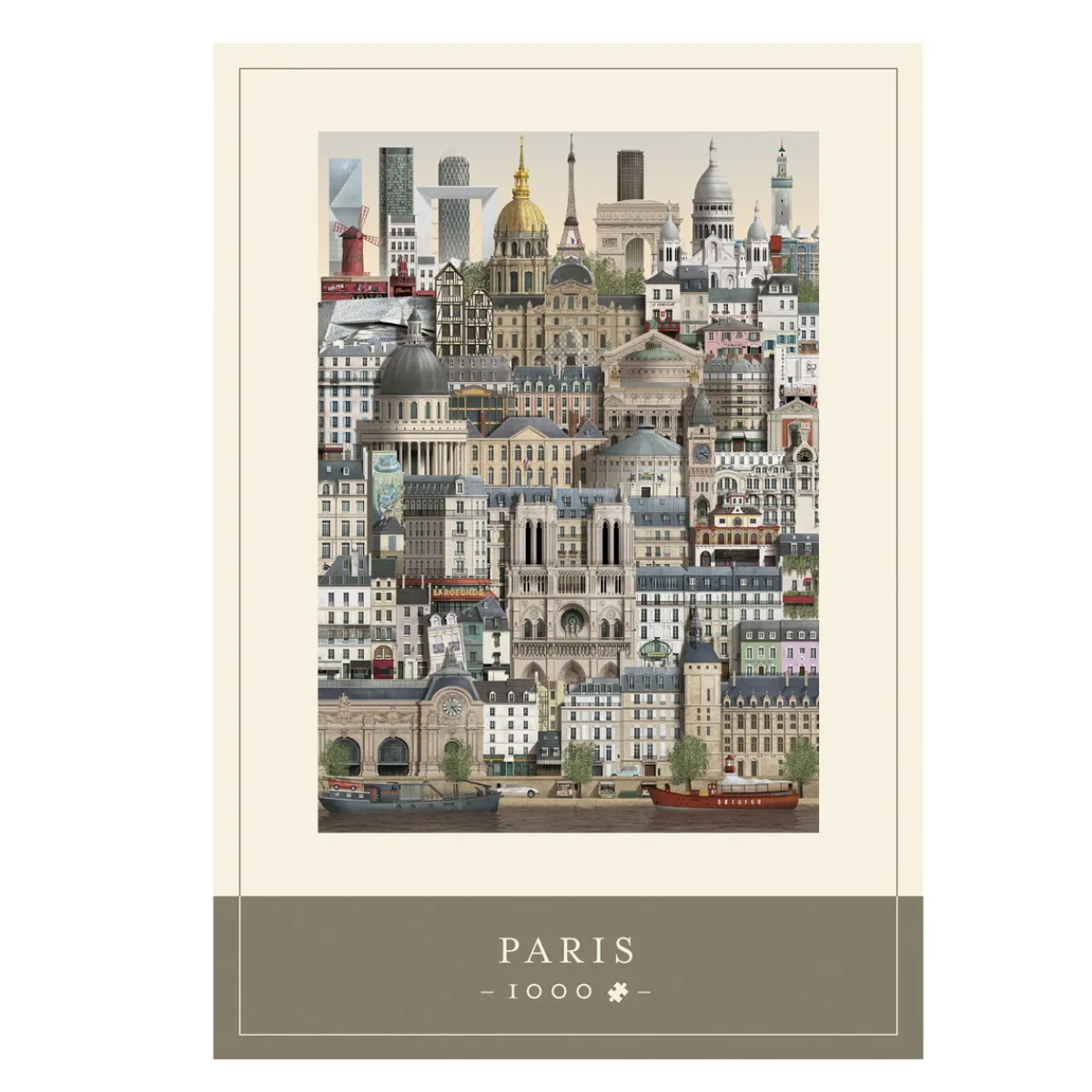 Barn Martin Schwartz pussel Paris stadsmotiv. 1000 bitar, 50×70 cm