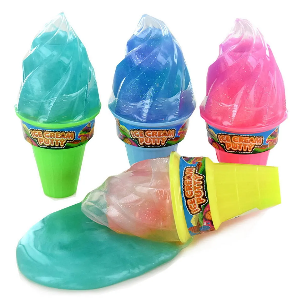 Barn Robetoy Melting ice cream putty – slime i glasstrutar! Pris per styck, säljs assorterat online
