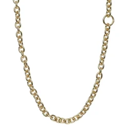 Panduro Jewellery 1 meter lång guldfärgad kedja av stål – 4 mm långa ringar | Kedjor