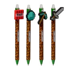 Barn Puckator Minecraft bläckpenna med suddbart bläck, pris per styck, säljs assorterat online