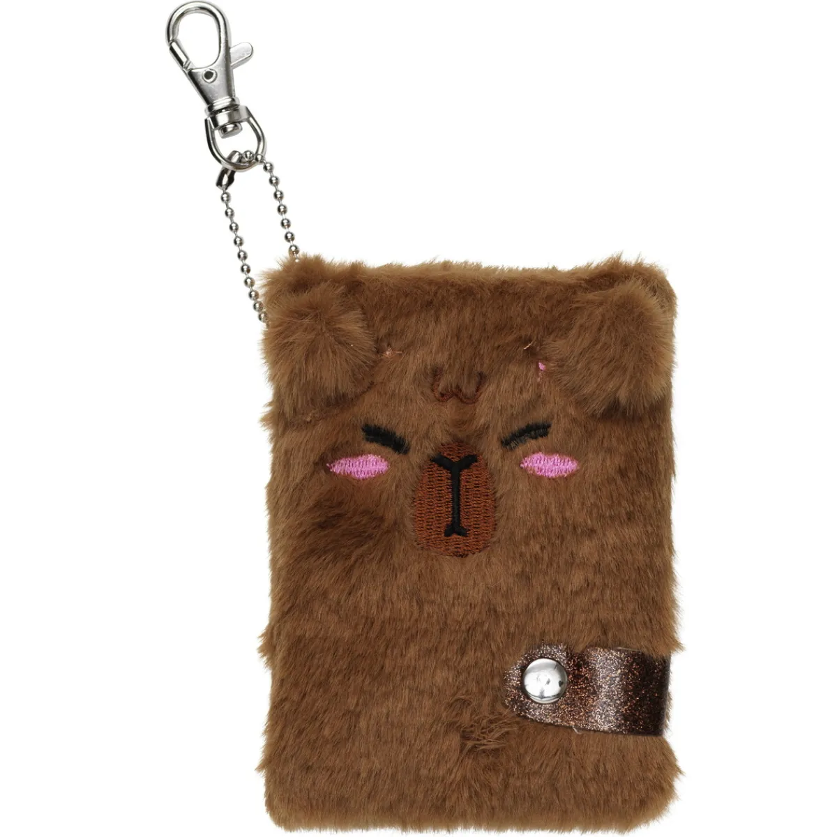 Panduro Hobby Mini-anteckningsbok Capybara, söt & fluffig med karbinhake,65 ark, 7,5×10 cm | Barn Småsaker