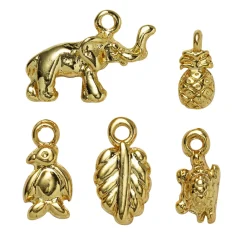 Panduro Jewellery Minihängen guld exotisk 5 st