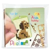 Pixel Hobby Mini-kit pixelhobby hund – med nyckelring 30×40 mm & 3×144 pixlar | Barn Diy-Kit