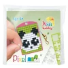 Barn Pixel Hobby Mini-kit pixelhobby panda – med nyckelring 30×40 mm & 3×144 pixlar