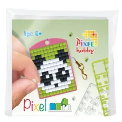 Barn Pixel Hobby Mini-kit pixelhobby panda – med nyckelring 30×40 mm & 3×144 pixlar