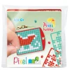 Pixel Hobby Mini-kit pixelhobby tomtesläde – med nyckelring 30×40 mm & 3×144 pixlar | Barn Diy-Kit