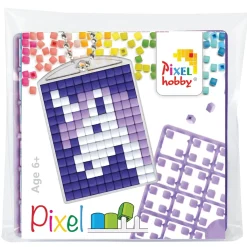 Pixel Hobby Mini-kit pixelhobby unicorn, enhörning – med nyckelring 30×40 mm & 3×144 pixlar | Barn Diy-Kit