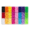Panduro Hobby Mini pony beads Ø7 mm, 24 färger – 3600 runda fina pärlor med stora hål | Barn Pärlor