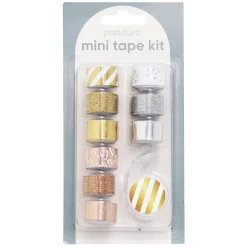 Panduro Hobby Mini tape kit 1+9 Metallic | Dekorationstejp I Papper