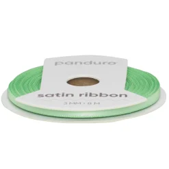 Panduro Hobby Mintgrönt satinband – 3 mm brett och 8 meter långt