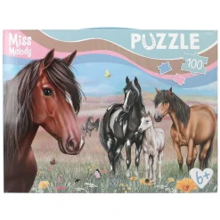 TOPModel Miss Melody pussel Hästarna i hagen, 100 stora bitar, 58×40 cm | Barn Barnpussel