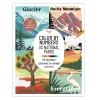 Oklassificerat Målarbok Color by Numbers US National Parks, 40 motiv, 21,6×28 cm | Målarböcker För Vuxna