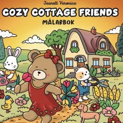 Oklassificerat Målarbok Cozy Cottage Friends, mysig målarbok med 40 avslappnande motiv, 25×25 cm | Målarböcker För Vuxna