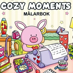 Oklassificerat Målarbok Cozy Moments, en lugn och mysig målarbok med 40 söta motiv, 25×25 cm