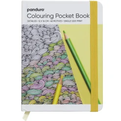 Panduro Hobby Målarbok i nätt inbundet format, 12×16 cm, 48 enkelsidigt tryckta motiv, 120 g/m² | Målarböcker För Vuxna