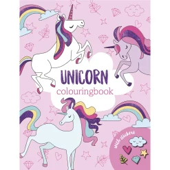 Panduro Hobby Målarbok Unicorn w.stickers | Barn Målar- & Pysselböcker