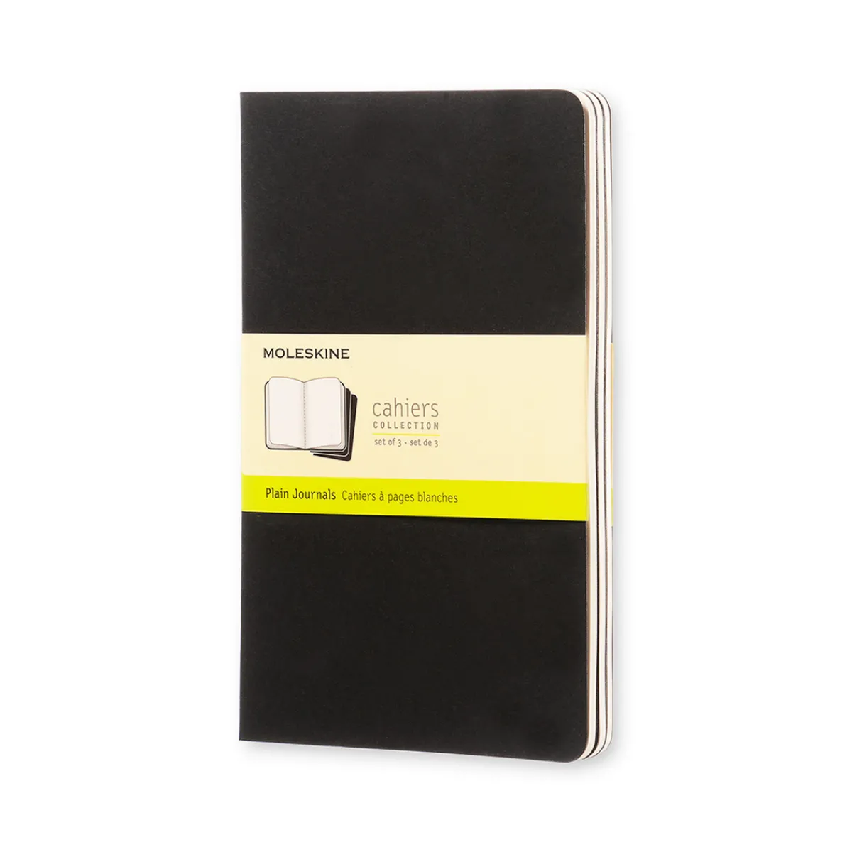 Moleskine ML Cahier Large Plain svart | Notebooks