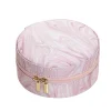 Panduro Jewellery Mönstrat rosa smyckeskrin, Ø11,5 cm, höjd 5,5 cm. | Smyckeskrin