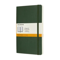 Moleskine Classic Notebook Large (13×21 cm), grön mjuk pärm – 240 linjerade sidor | Notebooks
