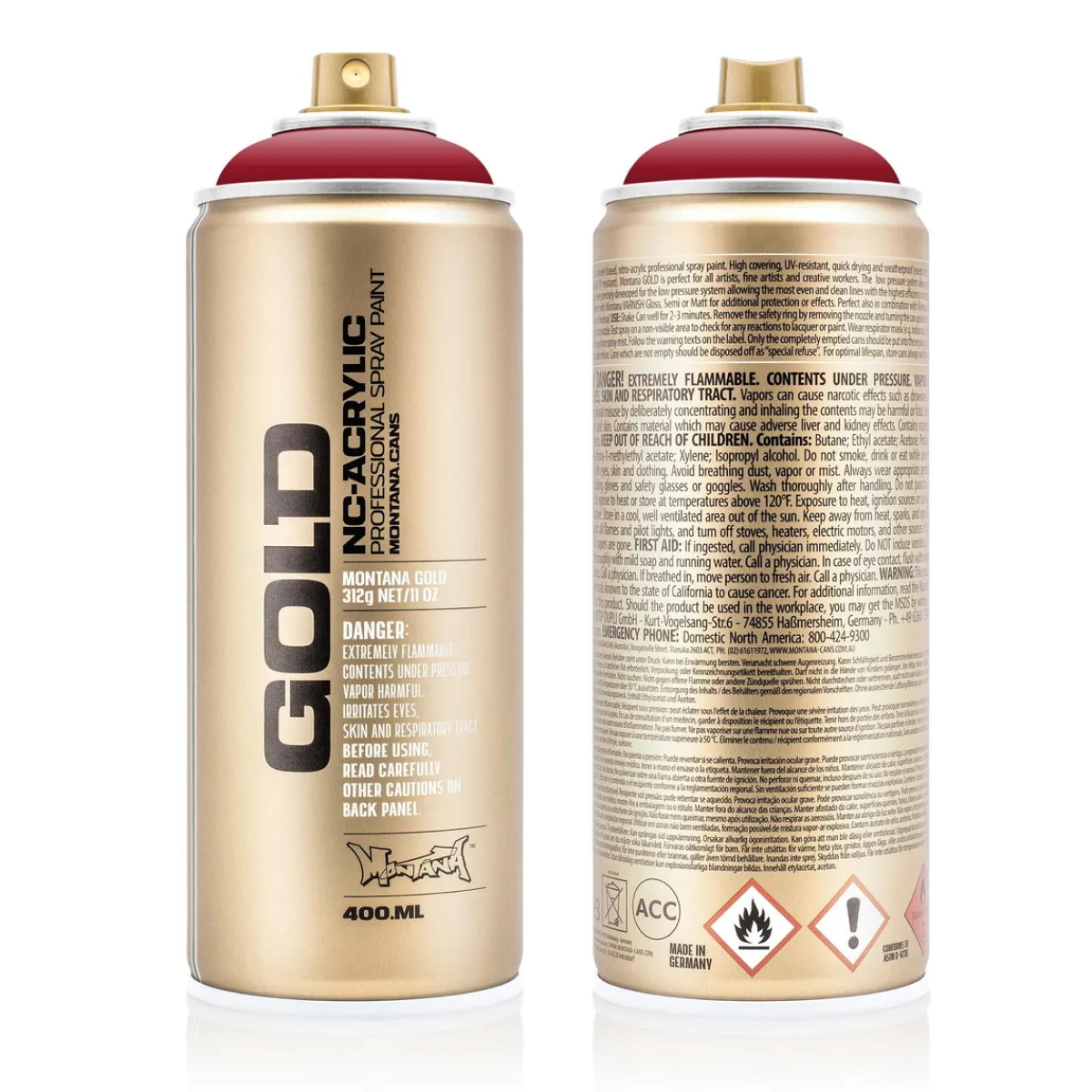 MONTANA Gold sprayfärg 400 ml - G3050 Brick